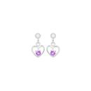 Silver-Amethyst-Open-Heart-Drop-Earrings Sale