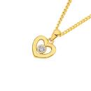 9ct-Gold-10mm-Diamond-Centre-Mini-Open-Heart-Pendant Sale