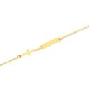 9ct-Gold-16cm-ID-with-Charm-Bracelet Sale