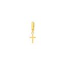 9ct-Gold-Plain-Cross-Drop-Single-Huggie-Earring Sale