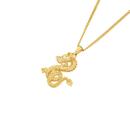 9ct-Gold-Two-Tone-Diamond-cut-Dragon-Pendant Sale