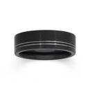 MY-Tungsten-Carbide-Black-Two-Fine-Lines-Ring Sale