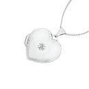 Silver-Diamond-Heart-Locket Sale