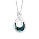 Silver-Paua-Shell-Infinity-Pendant Sale