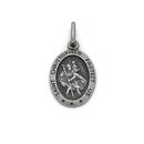 Sterling-Silver-Oxidise-St-Christopher-Charm Sale