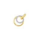 9ct-Gold-Diamond-Double-Circle-Pendant Sale