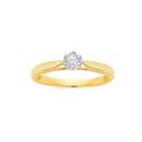 9ct-Two-Tone-Gold-Diamond-Solitaire-Ring Sale