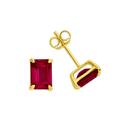 9ct-Gold-Created-Ruby-Studs Sale