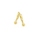 9ct-Gold-Ball-Drop-Huggie-Earrings Sale