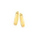 9ct-Gold-15mm-Square-Tube-Hoop-Earrings Sale