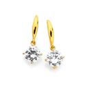 9ct-Gold-7mm-Round-Cubic-Zirconia-Earrings Sale