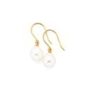 9ct-Gold-Cultured-Freshwater-Pearl-Drop-Earrings Sale