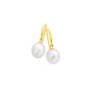 9ct-Gold-Cultured-Freshwater-Pearl-Hook-Earrings Sale