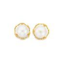 9ct-Gold-Cultured-Freshwater-Pearl-Earrings Sale