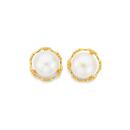9ct-Gold-Cultured-Freshwater-Pearl-Earrings Sale