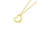 9ct-Gold-14mm-Open-Heart-Floating-Pendant Sale