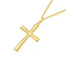 9ct-Gold-Plain-Cross-Pendant Sale