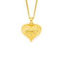 9ct-Gold-15mm-Puff-Heart-Pendant Sale
