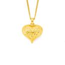 9ct-Gold-15mm-Puff-Heart-Pendant Sale