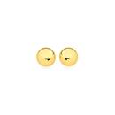 9ct-Gold-4mm-Button-Stud-Earrings Sale