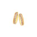 9ct-Gold-Tri-Tone-Stardust-Huggie-Earrings Sale