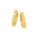 9ct-Gold-9mm-Diamond-Cut-Sparkle-Huggie-Earrings Sale