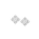 Sterling-Silver-Square-Cubic-Zirconia-Earrings Sale