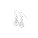 Sterling-Silver-Pear-Cubic-Zirconia-within-Cubic-Zirconia-Infinity-Drop-Earrings Sale