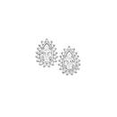 Sterling-Silver-Pear-Frame-Oval-Cubic-Zirconia-Studs Sale