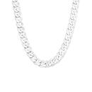 Silver-55cm-Solid-Concave-Curb-Chain Sale