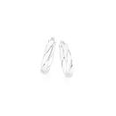 Sterling-Silver-Medium-Twisted-Pear-Hoop-Earrings Sale