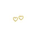 9ct-Gold-Open-Heart-Stud-Earrings Sale