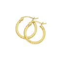 9ct-Gold-12mm-Diamond-Cut-Square-Tube-Hoop-Earrings Sale