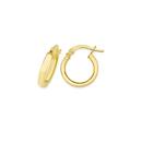 9ct-Gold-10mm-Half-Round-Triangle-Tube-Hoop-Earrings Sale