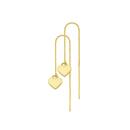 9ct-Gold-Flat-Heart-Drop-Thread-Through-Earrings Sale