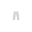 Silver-CZ-Claw-Set-Hoop-Earrings Sale