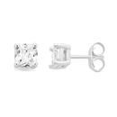 Sterling-Silver-5mm-Cushion-Cubic-Zirconia-4-Claw-Studs Sale