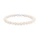 Silver-195cm-Knotted-Freshwater-Potato-Pearl-Bracelet Sale