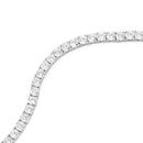 Sterling-Silver-18cm-Claw-Set-Cubic-Zirconia-Tennis-Bracelet Sale