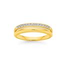 9ct-Gold-Diamond-Double-Row-Split-Ring Sale