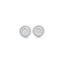 9ct-White-Gold-Diamond-Bezel-Set-Stud-Earrings Sale