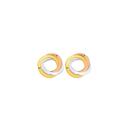 9ct-Gold-Tri-Tone-Open-Knot-Stud-Earrings Sale