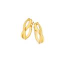 9ct-Gold-Infinity-Diamond-Cut-Polished-Hoop-Earrings Sale