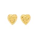 9ct-Gold-Heart-Stud-Earrings Sale