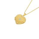 9ct-Gold-18mm-Diamond-Centre-Border-Heart-Locket Sale