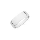 Sterling-Silver-8mm-Comfort-Curve-Gents-Band-Size-W Sale