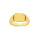 9ct-Gold-Diamond-Corner-Signet-Ring Sale