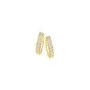 9ct-Gold-Diamond-Pave-Huggie-Earrings Sale