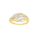 9ct-Gold-Diamond-Multi-Swirl-Ring Sale