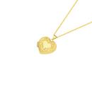 9ct-Gold-Embossed-Border-Heart-Locket Sale